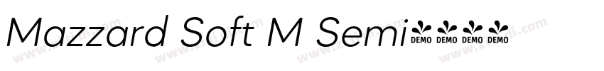 Mazzard Soft M Semi字体转换